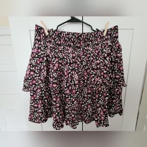 Floral print skirt